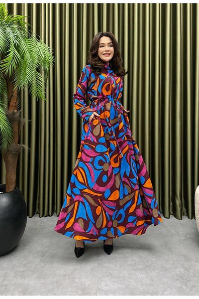 Cardella Oversize Linen Dress with Binding Detail (Choose 1 Size Smaller)
