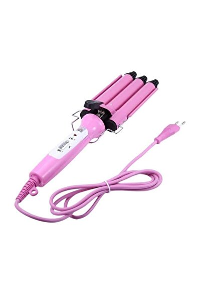 SIKS ® hair curler with three elements, 40 W, maximum temperature 210°C, pink