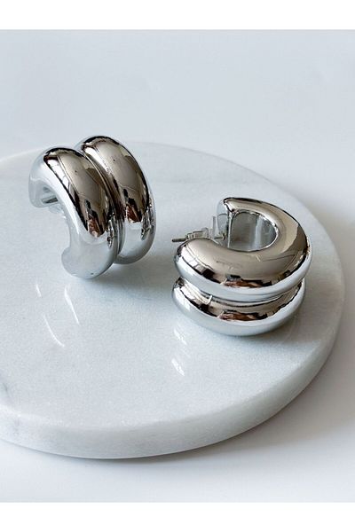 CHARMLUCKY Steel 2 Bomb Earrings