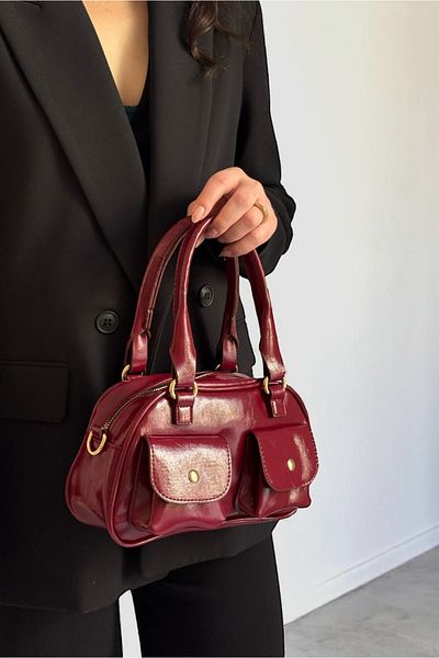 Yuka Atelier Geantă de umăr Polente Retro cu detaliu reglabil