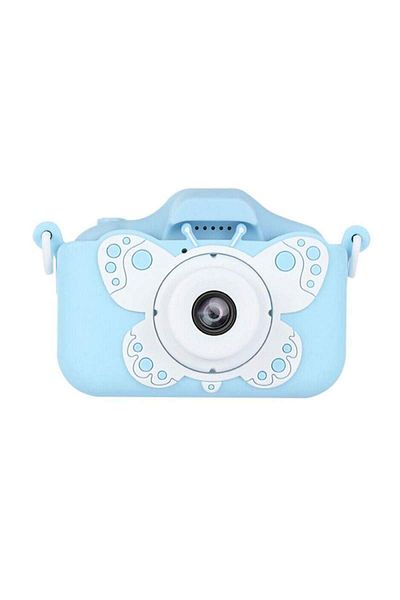 SIKS Cameră foto/video pentru copii, model fluture, ecran LCD de 2,0 inci, rezoluție foto de 20MP