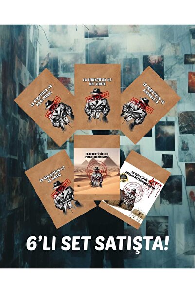 EGE AKADEMİ 6lı Paket Premium Versiyon Dedektif Oyunu Çözülemeyen Davalar