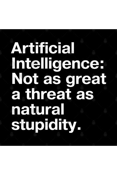 Pixxa Artificial Intelligence: Not as Great a Threat as Natural Stupidity Mug