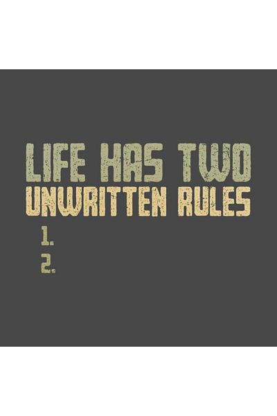 Pixxa Life Has 2 Unwritten Rules Mug