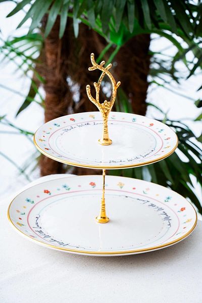 ACAR 7732 Livaldi Layered Cookie Plate 27X21 cm