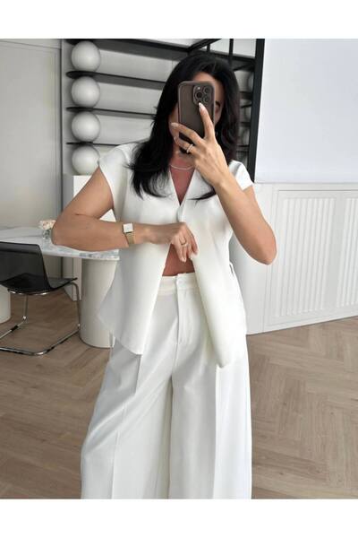 Ecenin Favorileri Tie Detailed Vest Trousers Set