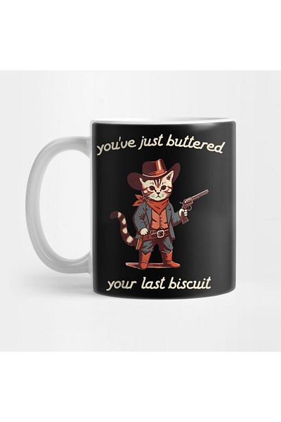 Pixxa Gunman Cat Mug