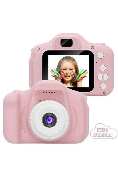 SIKS Mini cameră video pentru copii, Full HD Aix, cameră digitală cu înregistrare LCD, 2,0 inci, Micro SD, View 140