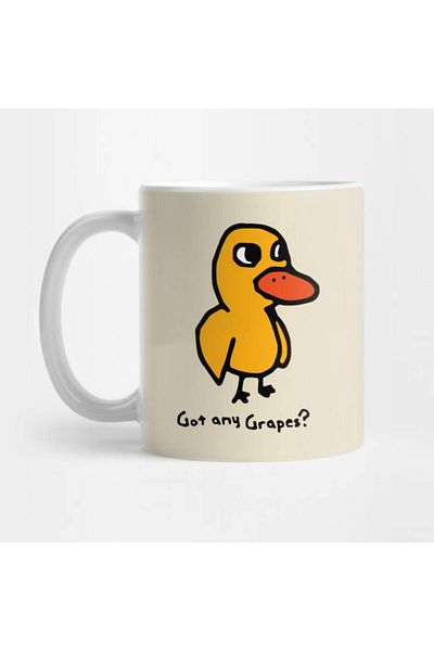 Pixxa Do You Have Grapes? - Funny Duck Mug