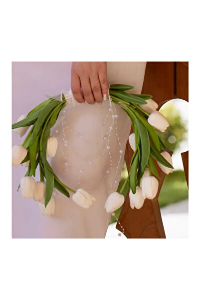 Sosyete shop Sarkan incili lale gelin buketi, çiçeği