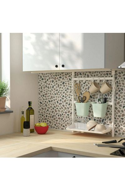 IKEA SUNNERSTA KAP, Закачалка за лъжици, Лъжици тип саксия, Органайзер за рафт, Зелен цвят | 1 брой