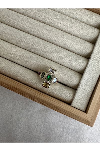 ringbox Brand Model Colorful Stone Ring