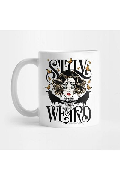 Pixxa Stay Weird Mug Cup