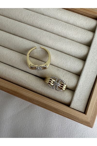 ringbox Double Color Symmetrical Ring