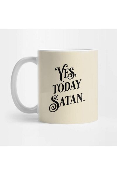 Pixxa Yes Today Satan Mug Cup