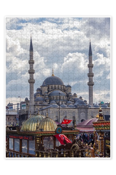 Jeronkarji İstanbul'da Bir Cami 500 Parça Puzzle Yapboz Şehir Manzara Temalı ...