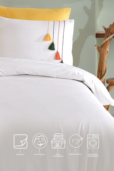 Elart Carmen Duvet Cover Set Double (200X220 cm) Yellow