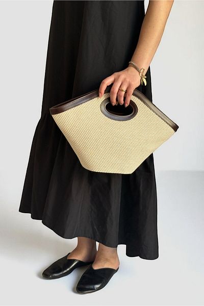Yuka Atelier Sandra Canvas Cross Strap Handbag