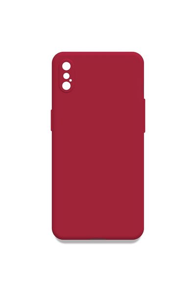 Apple Velvety silicone case for iPhone X with microfiber interior and camera protection Cherry