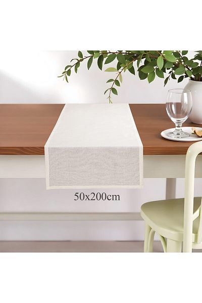 KUM SAATİ Λινό Runner 50×200