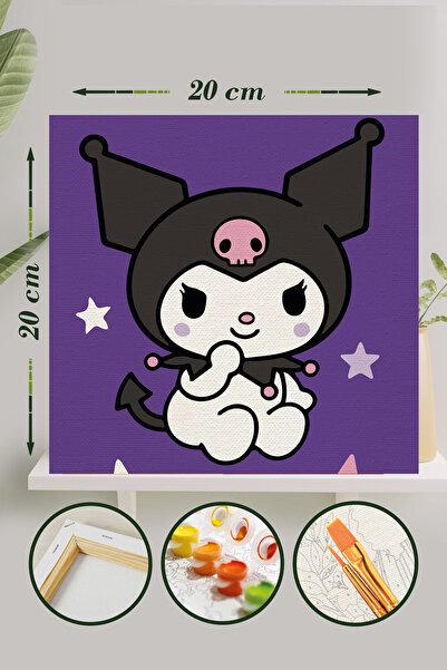 Palmiye Hobi Sanat Kırtasiye Sayılarla Boyama 20x20 Cm Tuval Seti Fırça Boya ...