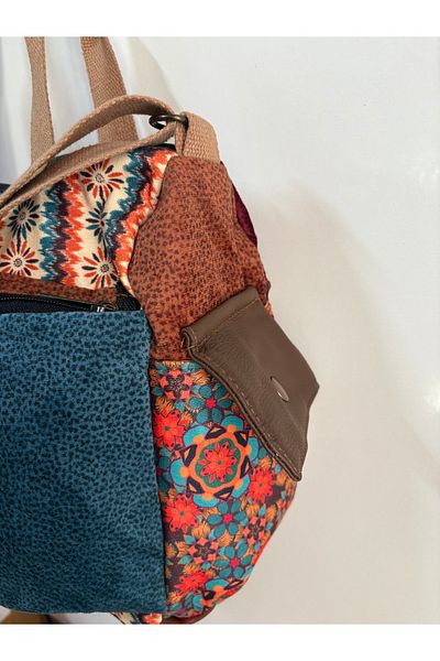 Street Bag Patchwork Etnic Autentic Boem Geantă de umăr Geantă de mână Utilizare zilnică Utilizare în călătorie Geantă de poștaș