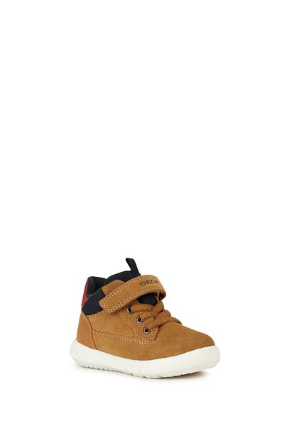 Geox Baby Girl Tan Leather Sports Boots B365Da022Mec2306