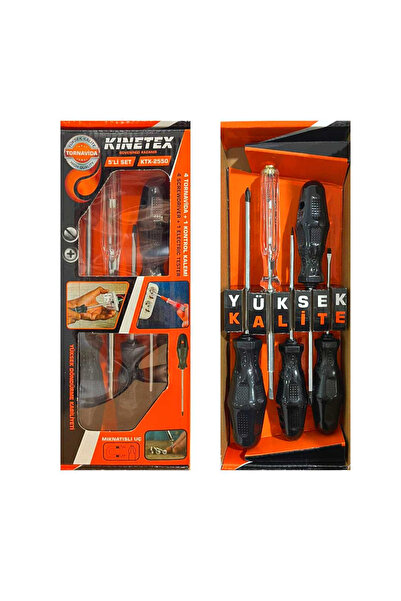 Genel Markalar TORNAVİDA SETİ 4+1 KONTROL KALEMLİ KTX-2550 (1 Adet Fiyatı)