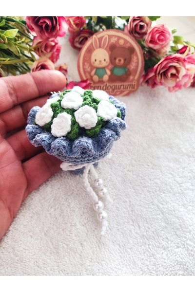 Engin TT Μπρελόκ δώρου Amigurumi Mini Bouquet (1 Τεμάχιο / 6 -7 cm)