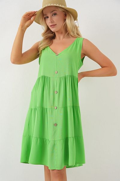 MRA Fashion Zero Cufflinks Short Dress 2571 - Green