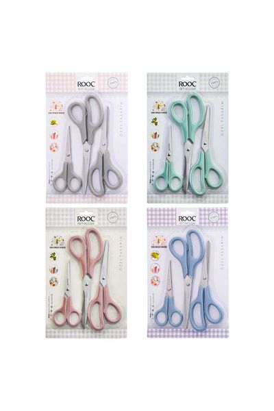 Art Tone Rooc Multi-Purpose Scissors Set Mks8 14 cm - 21 cm - 19 cm 3-Piece Card (1 Pc)