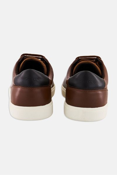 Geox Men Avola Lace Up Casual Shoes, Brown