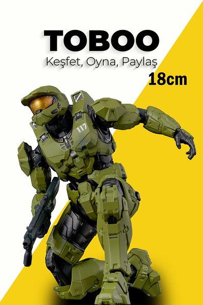 shop Halo 5 Infinite Guardians Master Chief John-117 Pvc Action Figure – 18 cm