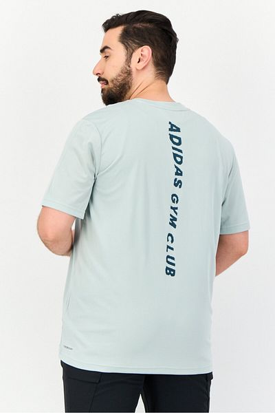 adidas Men Sportswear Fit Short Sleeve Training T-Shirt, Grey