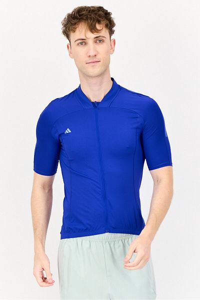adidas Men Sportwear Fit Short Sleeve Cycling T-Shirt, Blue