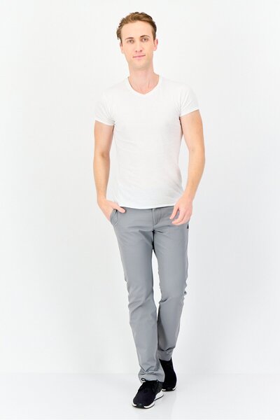 adidas Men Regular Fit Outdoors Stretch Pants, Grey