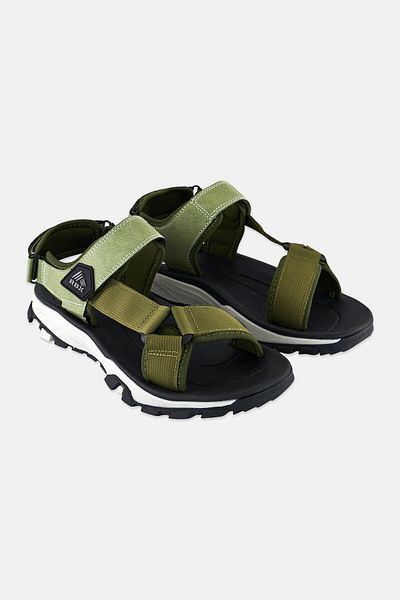 RBX Men Velcro Closure Outdoor Sandals, Olive