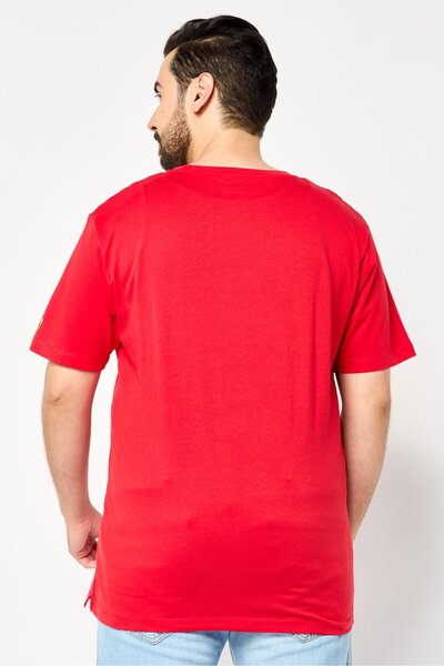 Scuderia Ferrari Men Crew Neck Short Sleeves Graphic Print T-Shirt, Red