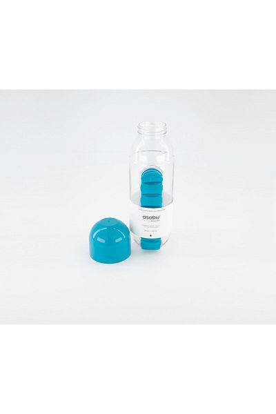 Asobu Water Bottle With Pill Organizer, Blue
