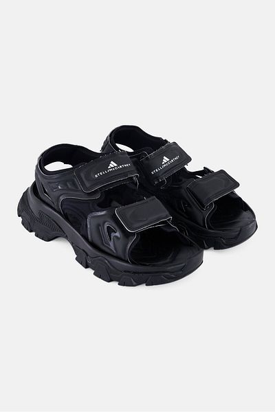 adidas by Stella McCartney Women SMC Hika Velcro Closure Outdoor Sandal, Black