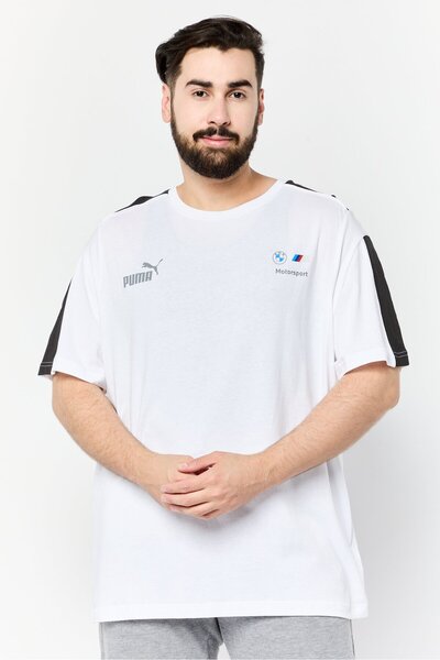 Puma x BMW Motorsport Men Sportswear Fit Short Sleeve Training T-Shirt, White