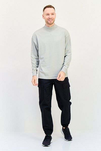 adidas Men Sportswear Fit Long Sleeves Basketball T-Shirt, Grey