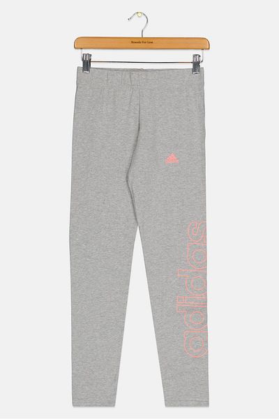 adidas Kids Girl Brand Logo Outdoor Sweatpants, Grey