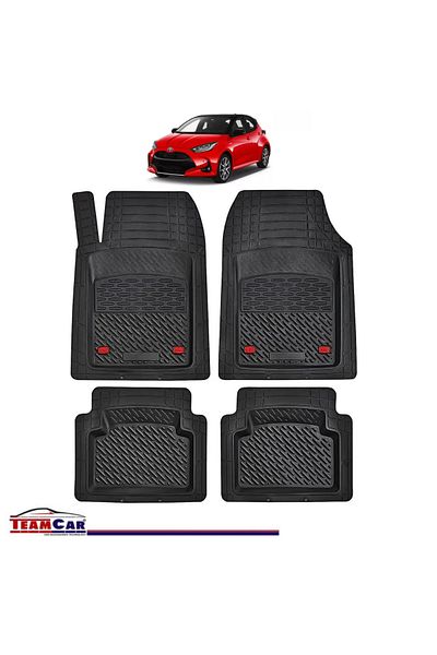 TEAMCAR Covorașe auto tip tavă ® compatibile cu Toyota Yaris XP210 (2020–prezent) - Hatchback
