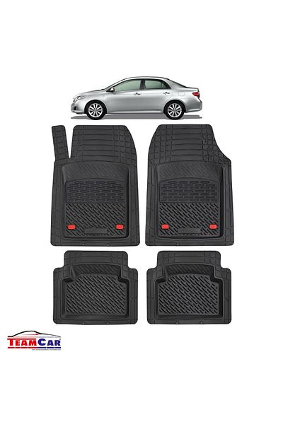 TEAMCAR Covorașe auto tip tavă ® compatibile cu Toyota Corolla E150 (2006–2013) - Sedan