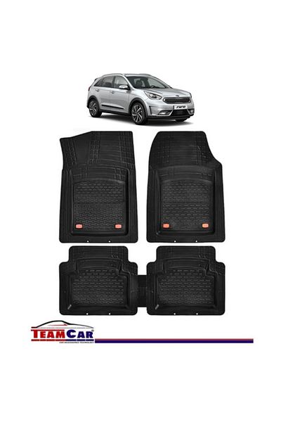 TEAMCAR Covorașe auto Kia Niro De (2016-2022) - Negre - tip tavă
