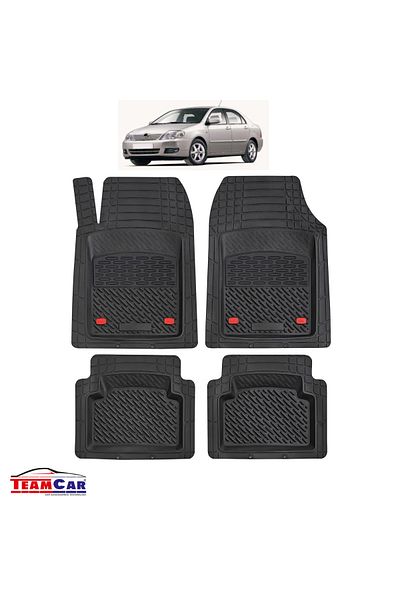 TEAMCAR Covorașe auto tip tavă ® compatibile cu Toyota Corolla E120 (2002–2007) - Sedan