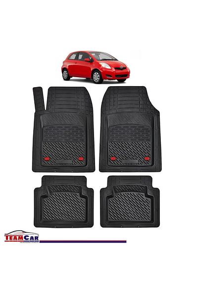 TEAMCAR Covorașe auto tip tavă compatibile cu Toyota Yaris XP90 (2005–2011) - Hatchback