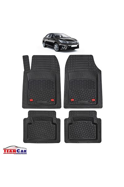 TEAMCAR Covorașe auto tip tavă ® compatibile cu Toyota Corolla E170 (2013–2019) - Sedan