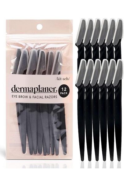 Kitsch Dermaplaning Pro Tool for Facial Hair Removal for Women, Eyebrow Razor and Facial Blade by Kitsch, P